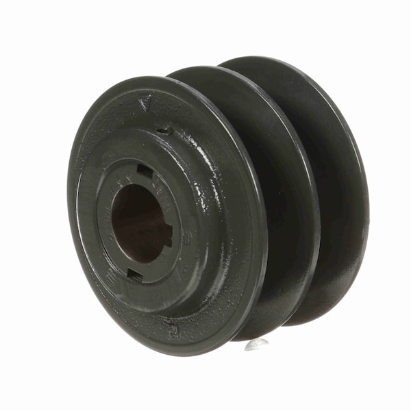 2 Groove Cast Iron Finish Bore Fhp Variable Pitch Sheave, 2VP42X28MM
